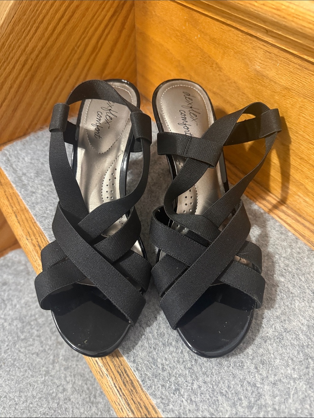 Dexflex Comfort Strappy Comfort Wedge Sandals -